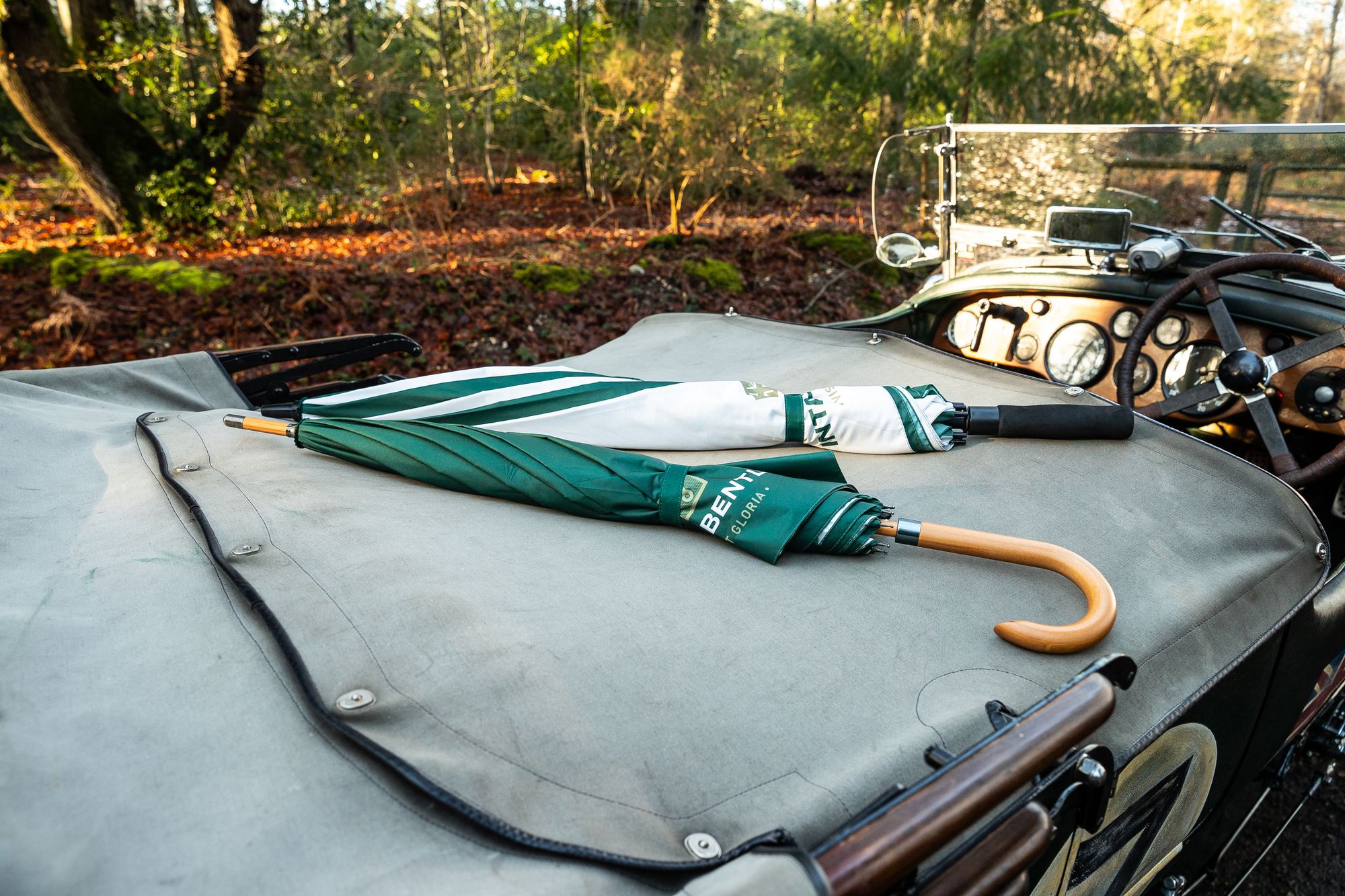 From the Open Road to Open Skies - The Vintage Bentley Umbrella Now Available