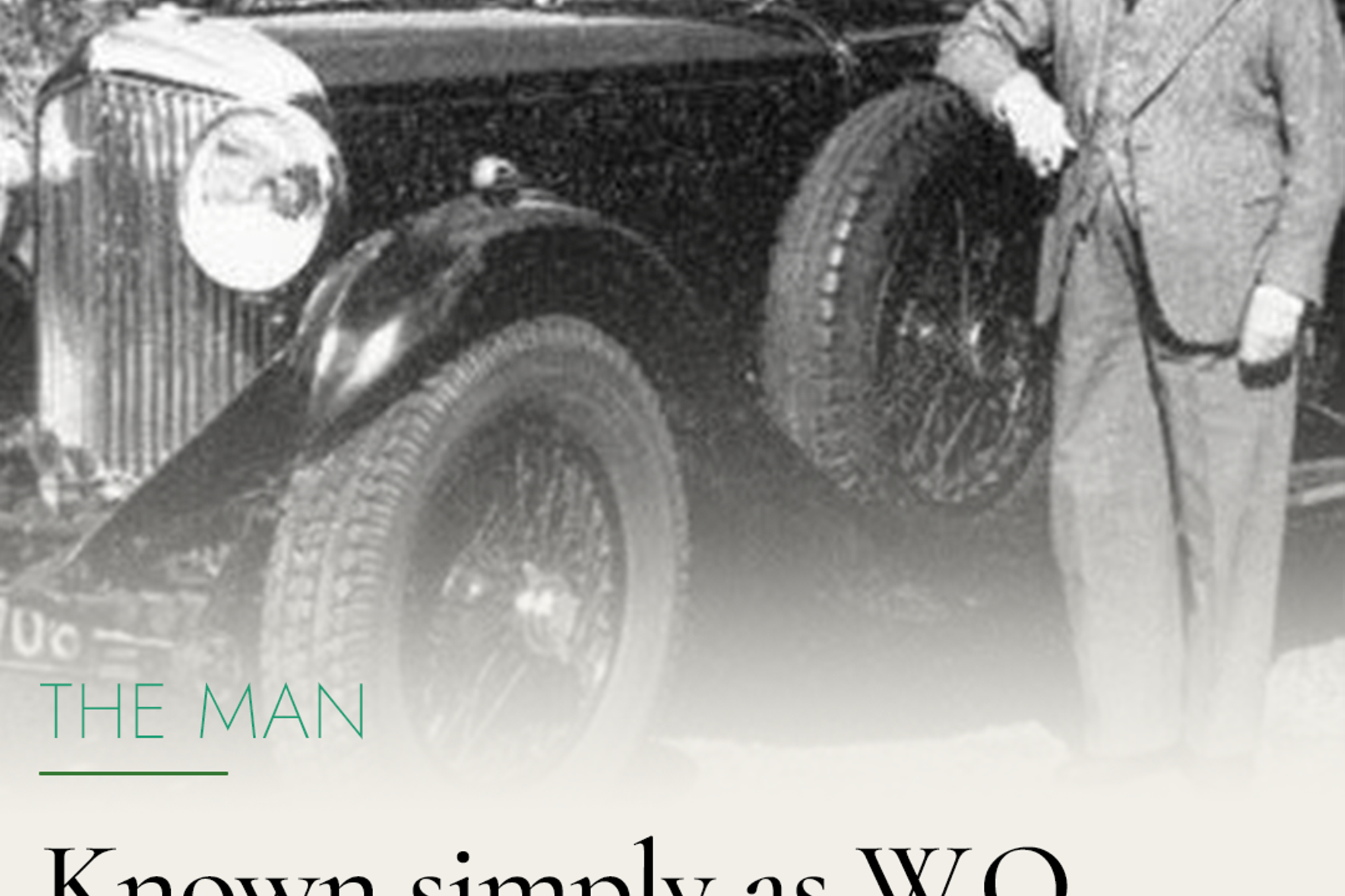 On this day - W.O Bentley was born