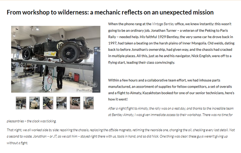 From workshop to wilderness: a mechanic reflects on an unexpected mission