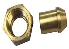 Oil Service Pipe Fittings, 1/2” BSP Nut & Olive 6 1/2L & 8L