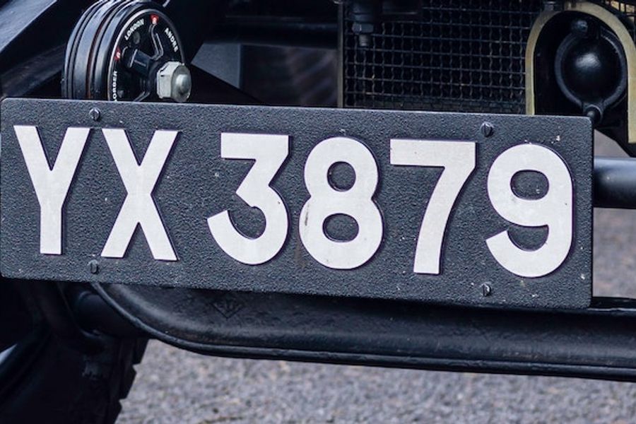 Number Plate Finished Machined & Painted Without Border