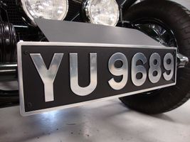 Number Plate Finished Machined & Painted With Border