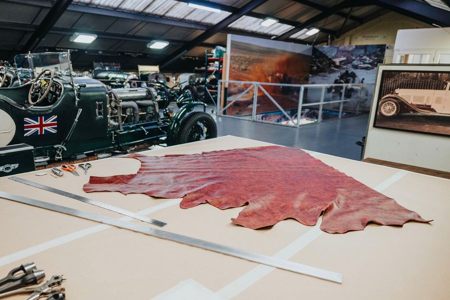 Vintage Bentley In-house coach trimming department